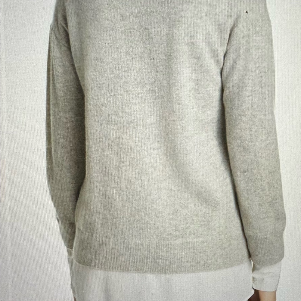 Veronica Beard Brami Mixed Media Layered Look Wool & Cashmere Sweater - Picture 4 of 12